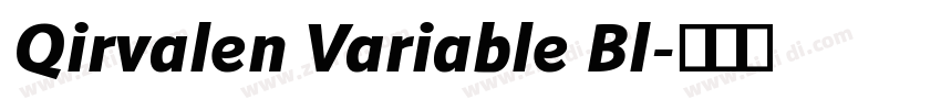 Qirvalen Variable Bl字体转换